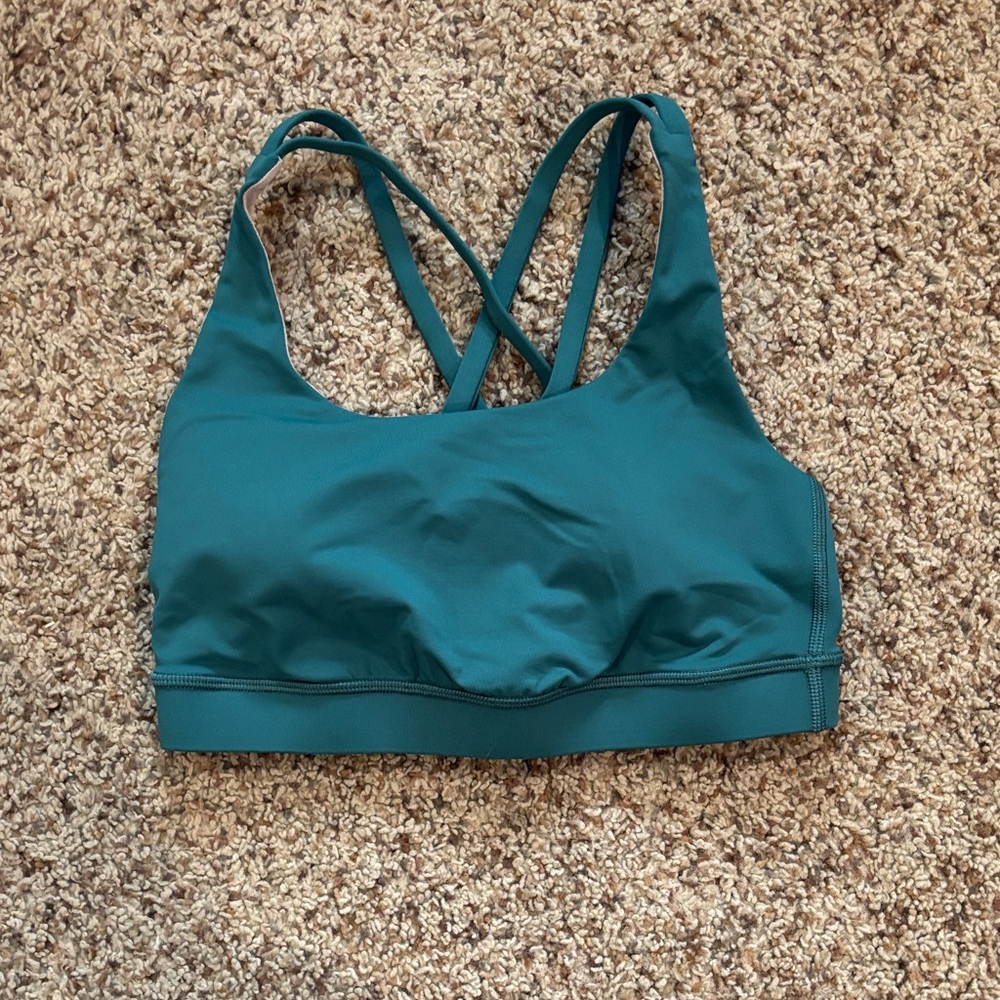 Lululemon Athletica Teal Sports Bra
